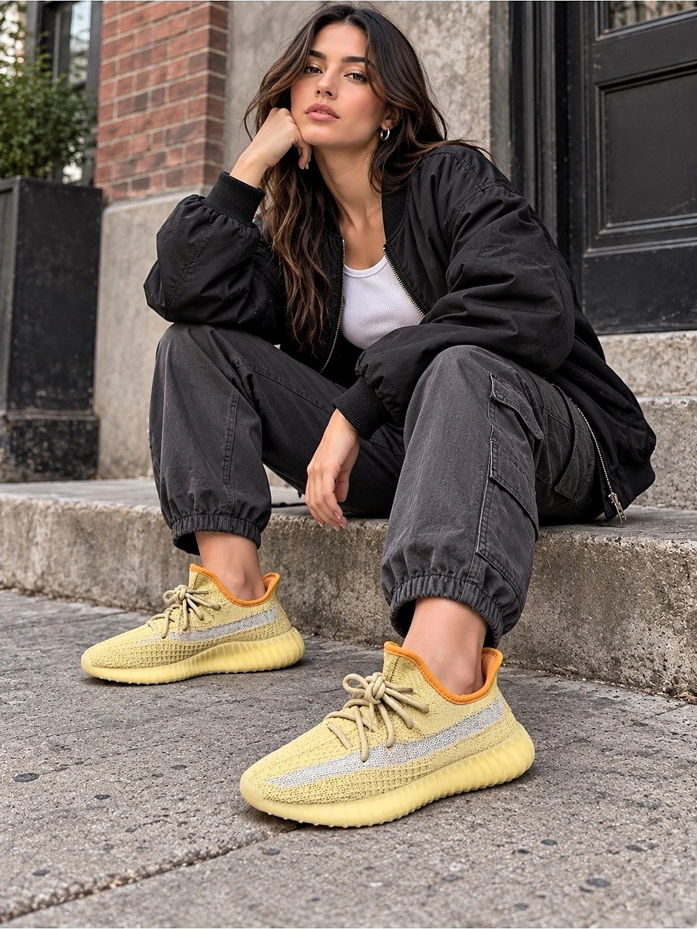 adidas Yeezy Boost 350 V2 Boost 350 V2 Sneakers Yellow Swamp Thing